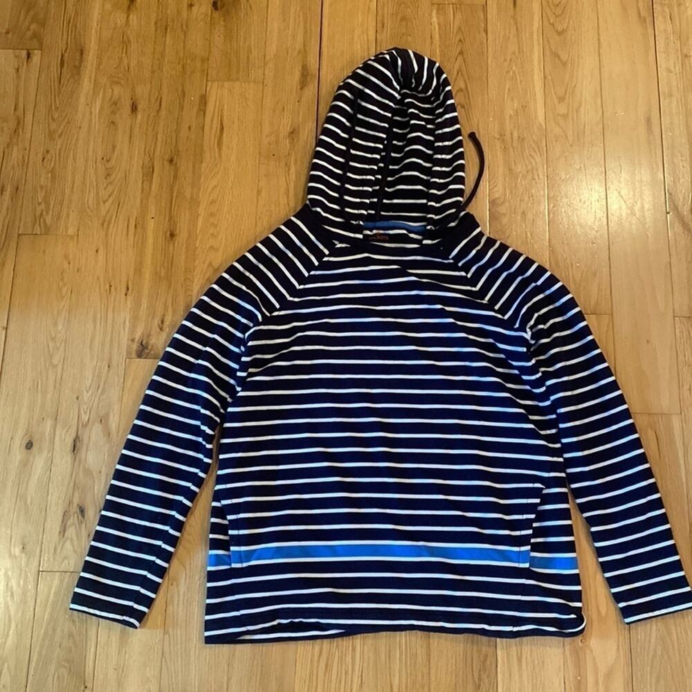 Talbots striped navy hoodie‎